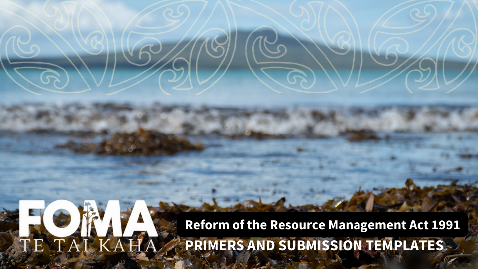 Primers and Submission Templates FOMA Te Tai Kaha Primers and Submission Templates FOMA Te Tai Kaha